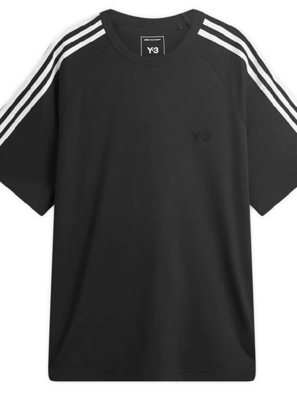 Adidas Y-3 Short-Sleeve 3-Stripes T-Shirt In Black JW7352 - Unisex Size XL - NWT